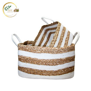 Grand panier artisanal – Panier de rangement naturel durable pour la vente au détail et en gros - Product Image 2