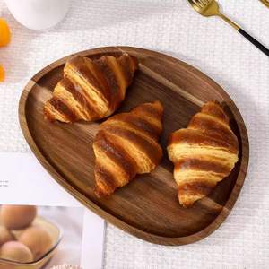 Plateau de petit-déjeuner en bois d'acacia de qualité supérieure avec pieds pliables pour le service au lit et une utilisation élégante à la maison, dans les hôtels et l'hôtellerie - Product Image 2
