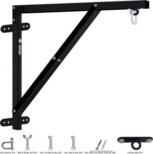 Soporte de pared metálico de alta resistencia para saco de boxeo, soporte de gimnasio para colgar sacos de arena, soporte de pared para boxeo. - Product Image 2