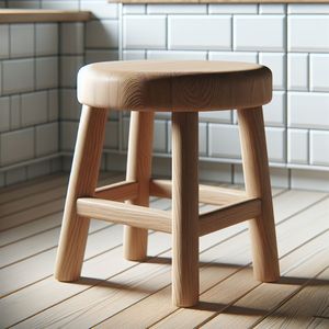 Taburete de Madera Tallada, Artesanía Artística Hecha a Mano, Detalles Intrincados, Mueble de Madera Sólida para Asientos Decorativos de Interior - Product Image 3
