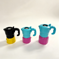 Cafetière Moka à 6 Tasses Personnalisée pour Plaque de Cuisson, Design Minimaliste, avec Isolation Thermique et Fenêtre Visible, Prise en Charge OEM ODM
