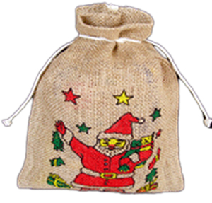 Wholesale Personalized Eco-Friendly Jute Drawstring Bags Medium Size Clear PVC Window Custom Color Logo Gift Christmas Dust Bags - Product Image 2