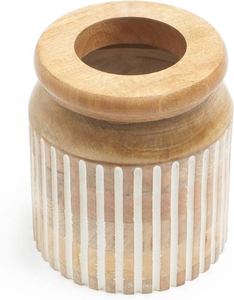 Jarrón Artesanal Ligero de Madera Natural, Clásico, Rústico, Ecológico y Personalizable para el Día de la Madre a Precio Bajo al por Mayor - Product Image 3