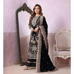 Nouvelle robe Salwar Kameez pakistanaise indienne 3 pièces, cousue, légère, à séchage rapide, en tissu lawn, de haute qualité, pour femmes, toutes saisons, 2026 - Product Image 2