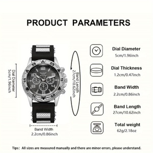 Popular Men Watch Set Fashion Big Watch Dial Quartz Watch with Wallet <b>Gift</b> for Him Montre Femme - Product Image 6
