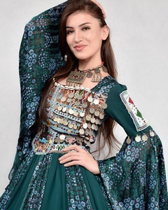 2024 Vintage Afghan Kuchi robe à la main Tribal traditionnel brodé femmes Afghani Kuchi Festival robe Culture pachtoune - Product Image 6