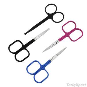 Tijeras Multifuncionales Mini para Maquillaje y Belleza, Tijeras para Cutículas de Acero Inoxidable con Hoja Recta y Afilada, Tijeras para Manicura, Pestañas, Cejas y Cabello - Product Image 1