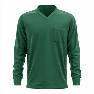 T-shirt médical à manches courtes en coton 100% tricoté, respirant et confortable, à porter sous les blouses - Product Image 2