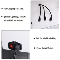 Casier de recharge pour smartphone, borne de service libre avec écran tactile, armoire de rangement sans clé pour téléphone portable, pour salle de sport, aéroport