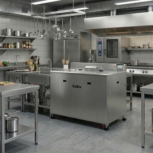 Vente incroyable sur Exbio 500kg/jour Capacité Digesteur Alimentaire Machine de Compostage des Déchets Alimentaires à Bas Prix - Product Image 2
