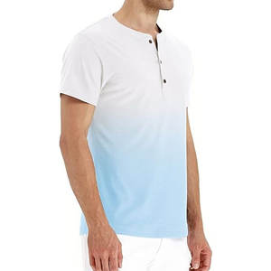 Camiseta Henley de Alta Calidad, Tejido de Punto Transpirable, Mezcla de Algodón, Ligera, Suave y Transpirable, Marcas al por Mayor - Product Image 5