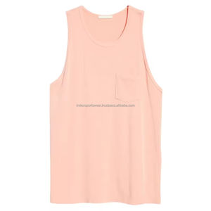 Camiseta sin mangas de secado rápido para hombre del mejor fabricante, ropa informal de gimnasio de punto transpirable con logotipo personalizado a la venta - Product Image 5