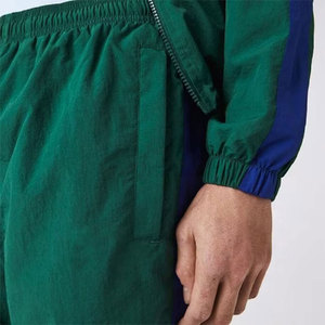 Pantalones Deportivos de Secado Rápido, Color Azul Gris, con Bloques de Color, Sudadera con Capucha y Cremallera, Pantalones Deportivos Transpirables de Cintura Elástica - Product Image 3