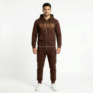 ODM Men Tracksuit Custom Print Polyester Jogging Suit Sportswear Gym Wear Wholesale Manufacturer Embroidered Tracksuits - Product Image 1