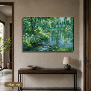 Peinture sur toile vintage très vendue, art mural en soie, décoration intérieure, art décoratif classique, fabrication OEM au Vietnam, marque HALO - Product Image 4