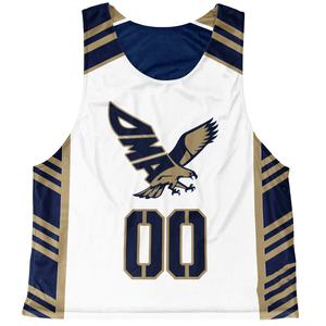 Vente en gros, imprimé sur mesure, sublimé, léger et écologique, Pinnies de crosse, réversible de haute qualité, design unique, bon marché OEM - Product Image 1