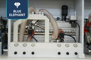 เครื่องจักรงานไม้แบบอัตโนมัติเต็มรูปแบบสำหรับติดขอบแผ่นไม้ พร้อมระบบกัดแต่งขอบล่วงหน้า 45 องศา สำหรับตู้ ไม้อัด แผ่นไม้เทียม และเฟอร์นิเจอร์ - Product Image 4