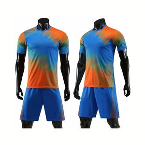 High Quality Adult Uniforms Thailand Sublimation Customizable Club Team Jerseys Sets 100% Polyester Football Soccer Wear - Product Image 1