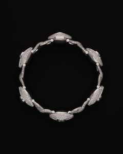 Pulsera Cubana de Plata de Ley 925 con Baño de Rodio, Diseño de Ojo de Diamante, Estilo Hip Hop, para Boda, Pasa el Test de Diamantes - Product Image 2