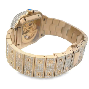 Reloj de Cuarzo Unisex de Lujo con Caja Cuadrada de Acero Inoxidable - Esfera de 41 mm, Cierre Oculto, Resistente al Agua, Ligero, para Uso Diario y Eventos Formales - Product Image 3