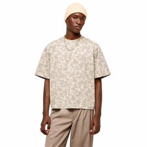 Camiseta Personalizada de Manga Corta con Estampado de Camuflaje para Hombre, Cuello Redondo, Estilo Casual, 100% Algodón, Servicio OEM - Product Image 6