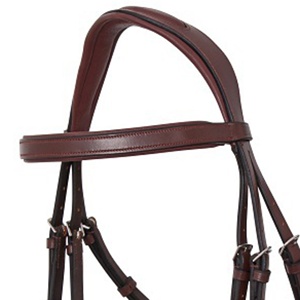 Nueva Llegada Platino Anatómico Cuero Acero Inoxidable Brida Suave Plano Acolchado Headstall Caballo Indio Montar Estilo Transpirable - Product Image 6