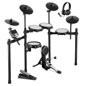 Set di Batteria Elettrica Professionale con 32 Kit e 480 Suoni, Supporto USB MIDI, 8 Pelli Mesh Silenziose, Kit Batteria Elettrica con Rullante - Product Image 1