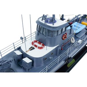 เรือจำลองไม้ทำมือโบราณ US Coast Guard 82 L80 ของตกแต่งฮาโลวีนสุดพิเศษ ไอเดียของขวัญ - Product Image 6