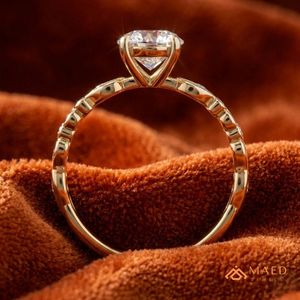 Elegante Anillo de Moissanita con Corte Princesa y Microincrustaciones para Mujer, Chapado en Oro, Regalo de Joyería para Compromiso, Boda o Aniversario, Estilo Americano - Product Image 3