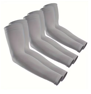 Mangas Deportivas de Seda Helada de Color Sólido con Manga Tres Cuartos UPF50+ HAWK SPORTS INDUSTRIES para Hombre, Protección Refrescante para Exteriores - Product Image 3