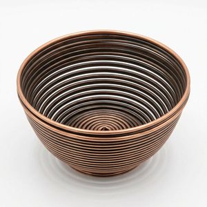 Cesta de Alambre de Hierro y Cobre Antiguo de 26 cm, Hecha a Mano, Decoración de Pared Enrollada, Decoración de Mesa para Bodas, Centros de Mesa para Bodas - Product Image 3