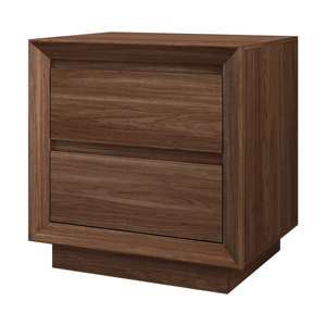Modern Solid Wood Nightstand Two Drawer Cabinet Bedside Table Wooden Storage Nightstand Bedroom Furniture - Product Image 3