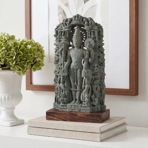 Sculpture Lakshmi Narayan de 12 pouces, idole du temple Vishnu Lakshmi, vente directe en gros - Product Image 6