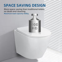 WC suspendu en céramique monobloc, certifié CE européen, avec technologie Tornado, pour salle de bain, certifié Watermark