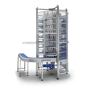 Spiraal Zwaartekracht Transportband India Fabriek Gemotoriseerde Food-Grade Koelventilator Hoge Temperatuur Roestvrijstalen Transportband