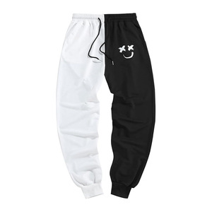 Men's Sweatpants Tapered Gym Running Workout Pants Cartoon Face Print Athletic Drawstring <b>Joggers</b> with Pockets - Product Image 1