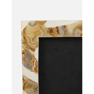 Marco de Fotos de Mármol Marrón de Última Tendencia con Acabado de Piedra Natural para Decoración Elegante del Hogar, Exhibición en Oficina y Uso como Regalo - Product Image 3