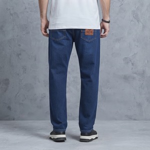 Pantalones Vaqueros Casuales para Hombre, Corte Relajado, Jeans Azules de Pierna Recta, Pantalones Clásicos de Mezclilla de Algodón, Moda Urbana Moderna - Product Image 2