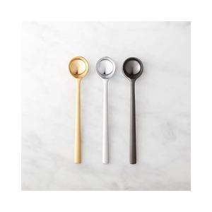 Manche de cuillère noué en or set de service à soupe métal décoratif serveurs à riz/soupe couverts en métal plaqué argent service à sauce - Product Image 3