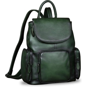 High End Convertible Genuine Waxed Buffalo Leather <b>Backpack</b> <b>For</b> <b>Women</b> Casual Office <b>Travel</b> Fashion Bag - Product Image 4