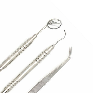 Kit d'examen dentaire 4R4L de Colombie, 4 pièces, instruments de diagnostic dentaire en acier inoxydable avec poignées anatomiques – Vente chaude - Product Image 6