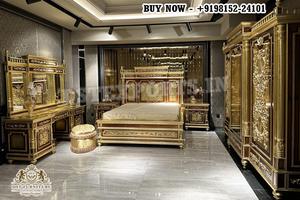 Cama de Madera de Teca Maciza Hecha a Mano, Juego de Muebles de Dormitorio de Madera de Teca Única, Juego de Dormitorio Elegante de Madera de Teca Pura - Product Image 2