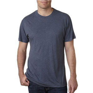 เสื้อยืดผู้ชาย ผสมโพลีเอสเตอร์ 50% ผ้าฝ้าย 25% เรยอน 25% พร้อมโลโก้ ขายส่ง คุณภาพสูง แขนสั้น เสื้อยืดแบบผสมสามชนิดสั่งทำได้ - Product Image 3