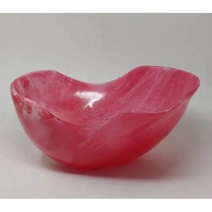 Vente en gros de bols à pieds en résine jaune durable, de forme ronde, de style artistique, pour dattes, au design moderne, pour le service alimentaire, vaisselle - Product Image 3