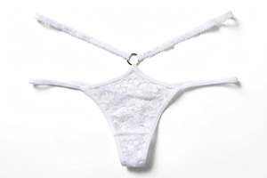 Nuevas bragas de encaje con perlas bordadas al por mayor, lencería sexy, tangas, ropa interior erótica abierta para mujer, bragas de encaje sin entrepierna - Product Image 4