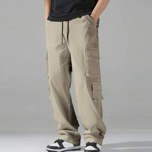 Pantalon décontracté homme à entrejambe bas, coupe décontractée, tissu respirant, étiquette personnalisée, taille élastique, streetwear, fabricant de pantalons à entrejambe bas - Product Image 4