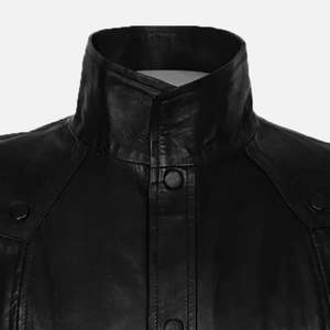 Al SABAT INTERNATIONAL Abrigo de Cuero de Cordero 100% Auténtico para Hombre, Estilo Casual Elegante de Invierno, Corte Holgado, Largo Regular, Impermeable - Product Image 3