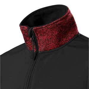 Chaqueta de forro polar para hombre con logotipo personalizado, cierre de cremallera ecológico, bolsillos con cremallera, resistente al viento, informal, para senderismo y deporte. - Product Image 4