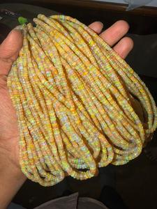 Cuentas de Ópalo Etíope Amarillo, Cuentas de Ópalo Multifuego, Cuentas de Ópalo Etíope Natural Brillante, Más Vendidas, para la Elaboración de Collares - Product Image 3