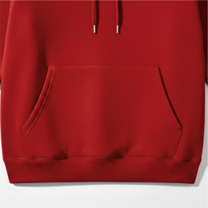 เสื้อสเวตเชิ้ตมีฮู้ดผู้ชาย สีพื้น ปักโลโก้ด้านหน้า ผ้าถักขนแกะ สไตล์ฤดูใบไม้ร่วง แขนเสื้อปกติ - Product Image 5